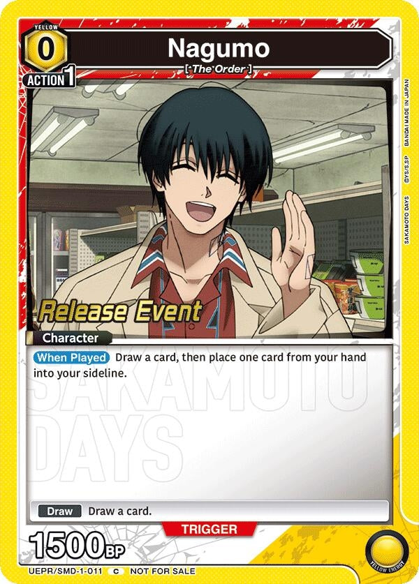 Image for Nagumo (011) (UE19BT/SMD-1-011) (UE19BT: SAKAMOTO DAYS Release Event Cards) (UE19BT_RE) - Union Arena