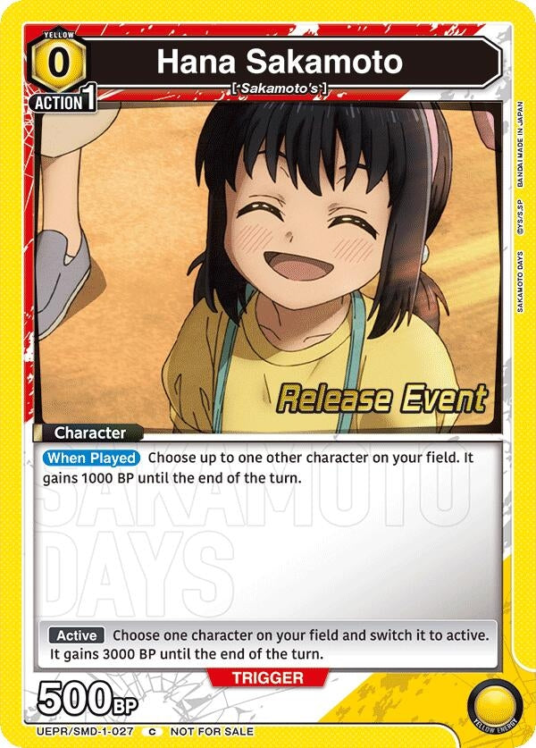 Image for Hana Sakamoto (UE19BT/SMD-1-027) (UE19BT: SAKAMOTO DAYS Release Event Cards) (UE19BT_RE) - Union Arena