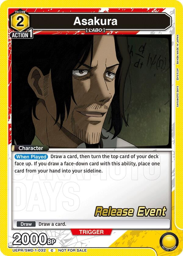 Image for Asakura (032) (UE19BT/SMD-1-032) (UE19BT: SAKAMOTO DAYS Release Event Cards) (UE19BT_RE) - Union Arena