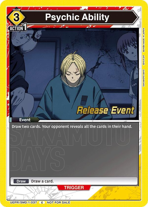 Image for Psychic Ability (UE19BT/SMD-1-037) (UE19BT: SAKAMOTO DAYS Release Event Cards) (UE19BT_RE) - Union Arena