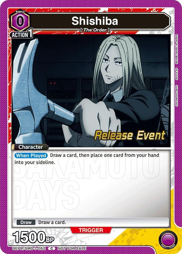 Image for Shishiba (052) (UE19BT/SMD-1-052) (UE19BT: SAKAMOTO DAYS Release Event Cards) (UE19BT_RE) - Union Arena