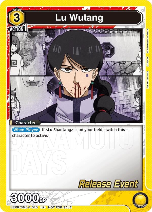 Image for Lu Wutang (010) (UE19BT/SMD-1-010) (UE19BT: SAKAMOTO DAYS Release Event Cards) (UE19BT_RE) - Union Arena