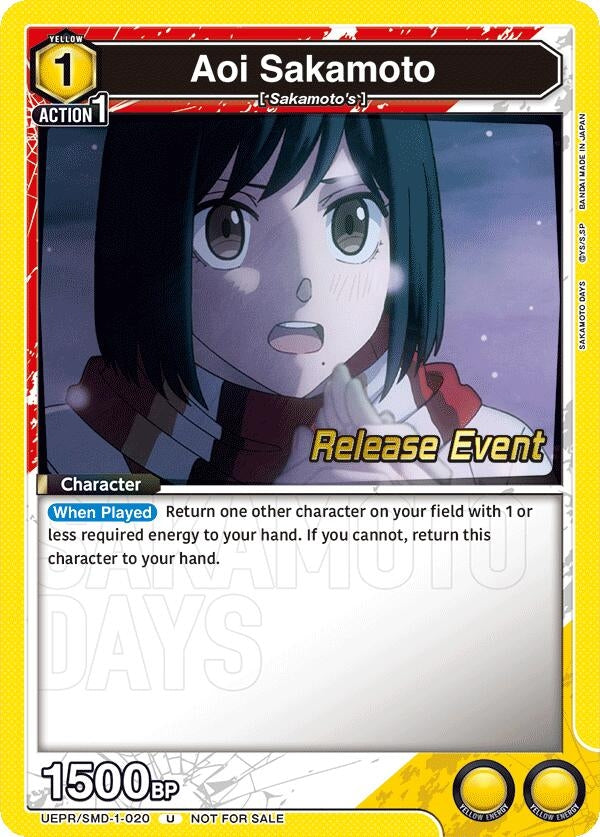 Image for Aoi Sakamoto (020) (UE19BT/SMD-1-020) (UE19BT: SAKAMOTO DAYS Release Event Cards) (UE19BT_RE) - Union Arena