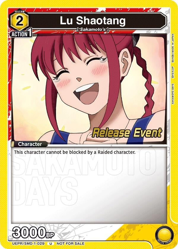 Image for Lu Shaotang (029) (UE19BT/SMD-1-029) (UE19BT: SAKAMOTO DAYS Release Event Cards) (UE19BT_RE) - Union Arena