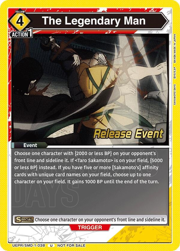 Image for The Legendary Man (UE19BT/SMD-1-038) (UE19BT: SAKAMOTO DAYS Release Event Cards) (UE19BT_RE) - Union Arena