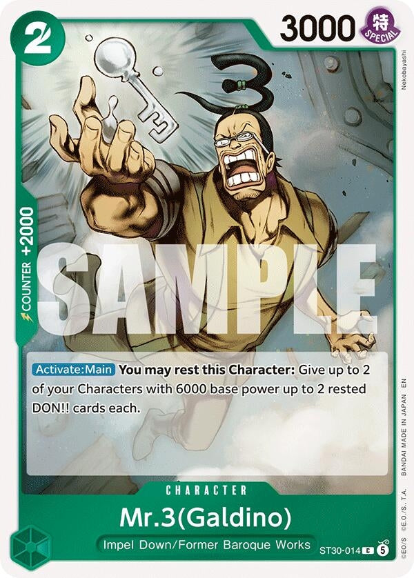 Image for Mr.3(Galdino) (ST30-014) (Starter Deck EX: Luffy & Ace) (ST-30) - One Piece Card Game