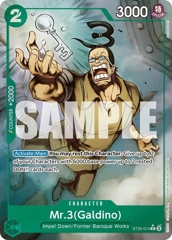 Image for Mr.3(Galdino) (Full Art) (ST30-014) (Starter Deck EX: Luffy & Ace) (ST-30) - One Piece Card Game