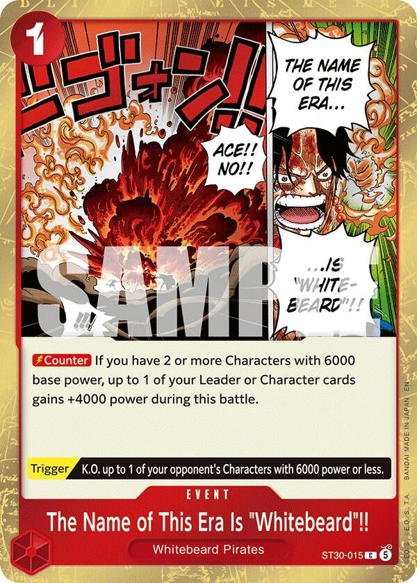 Image for The Name of This Era Is "Whitebeard"!! (ST30-015) (Starter Deck EX: Luffy & Ace) (ST-30) - One Piece Card Game