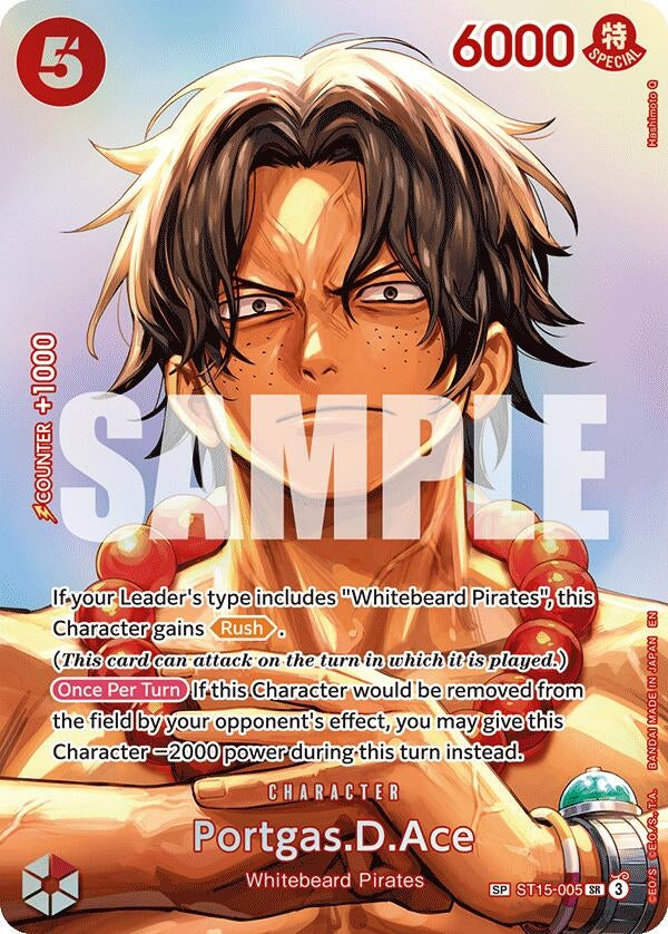 Image for Portgas.D.Ace (SP) (ST15-005) (The Time of Battle) (OP16) - One Piece Card Game