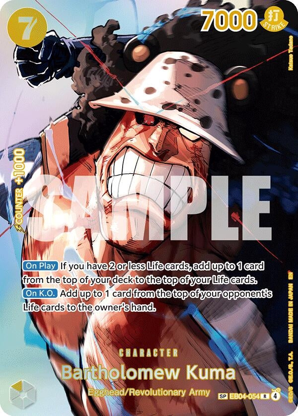 Image for Bartholomew Kuma (SP) (EB04-054) (The Time of Battle) (OP16) - One Piece Card Game