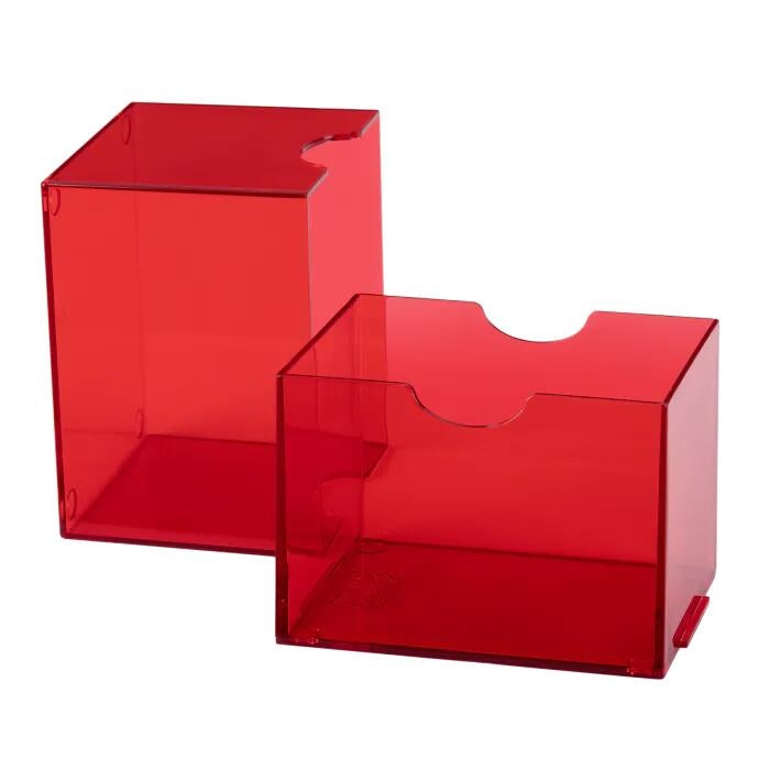 Image for Dragon Shield Strongbox Deck Box - Clear Red (Holds 100+) - Deck Boxes