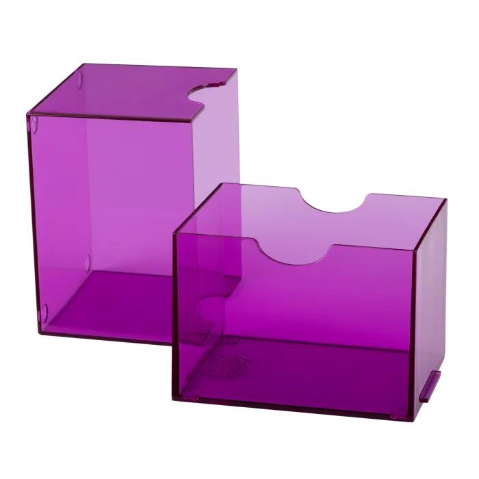 Image for Dragon Shield Strongbox Deck Box - Clear Purple (Holds 100+) - Deck Boxes