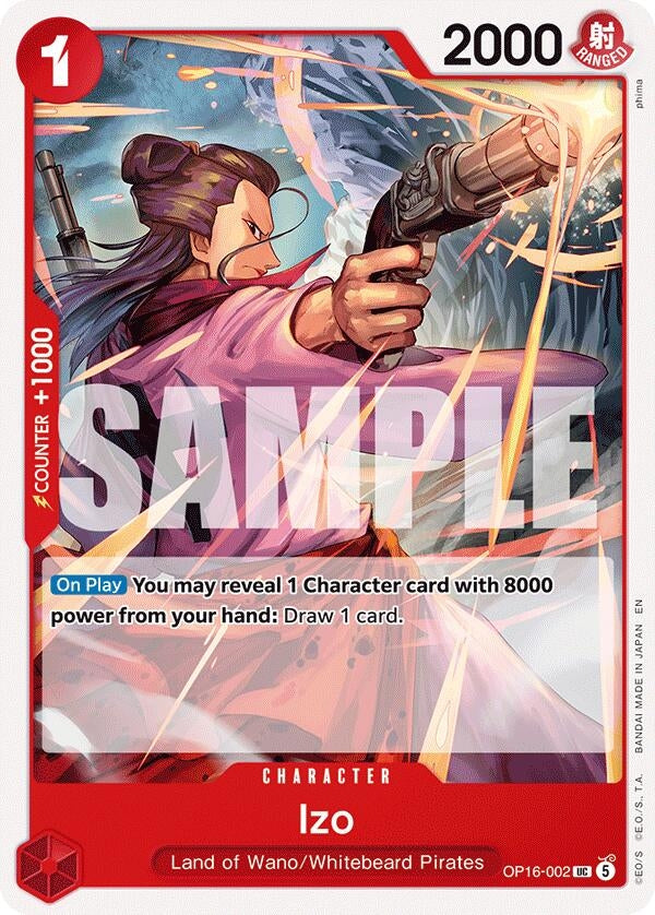 Image for Izo (OP16-002) (The Time of Battle) (OP16) - One Piece Card Game