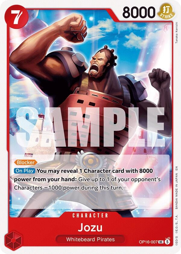 Image for Jozu (OP16-007) (The Time of Battle) (OP16) - One Piece Card Game