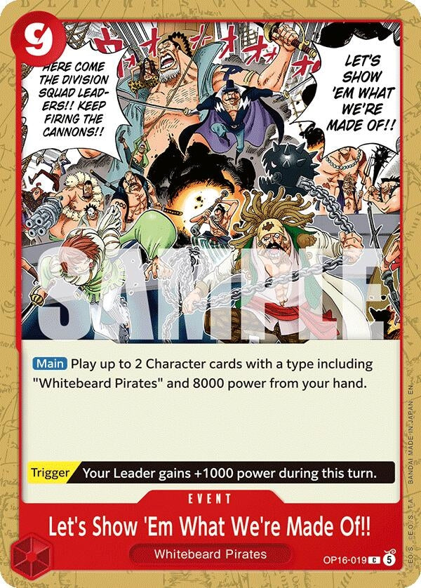 Image for Let's Show 'Em What We're Made Of!! (OP16-019) (The Time of Battle) (OP16) - One Piece Card Game