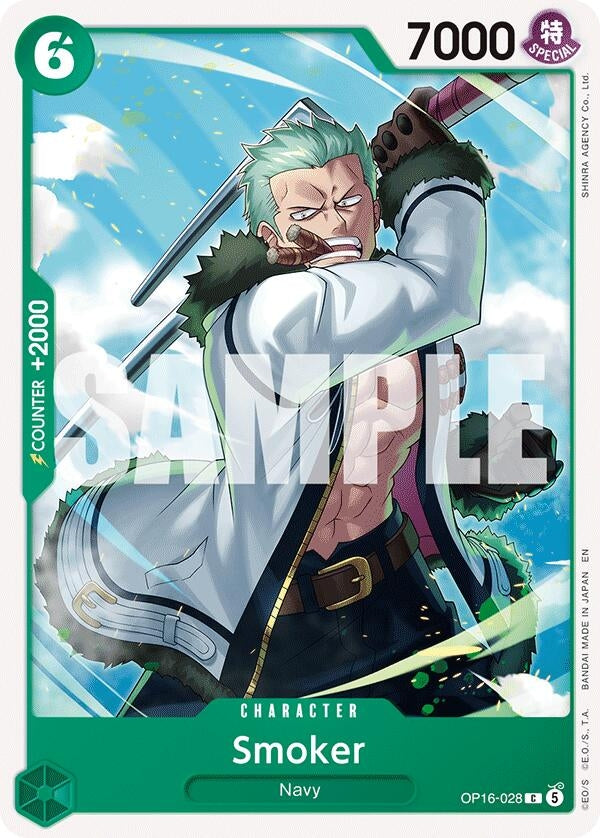 Image for Smoker (OP16-028) (The Time of Battle) (OP16) - One Piece Card Game
