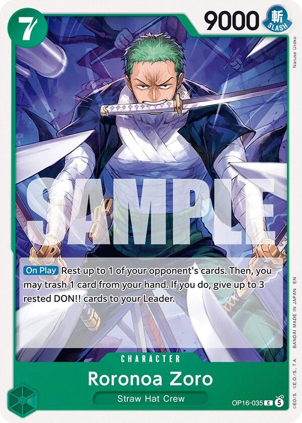 Image for Roronoa Zoro (035) (OP16-035) (The Time of Battle) (OP16) - One Piece Card Game