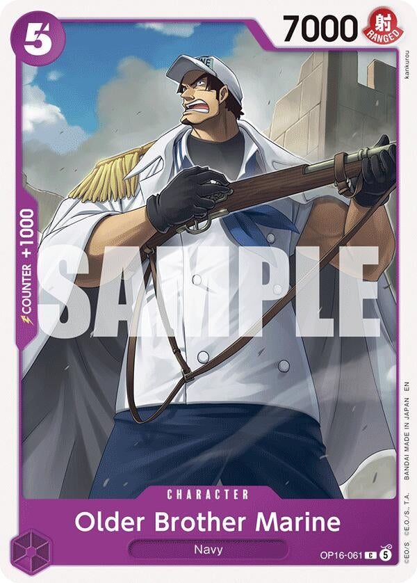 Image for Older Brother Marine (OP16-061) (The Time of Battle) (OP16) - One Piece Card Game