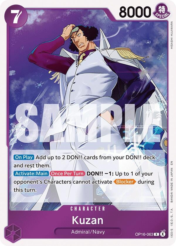 Image for Kuzan (OP16-063) (The Time of Battle) (OP16) - One Piece Card Game