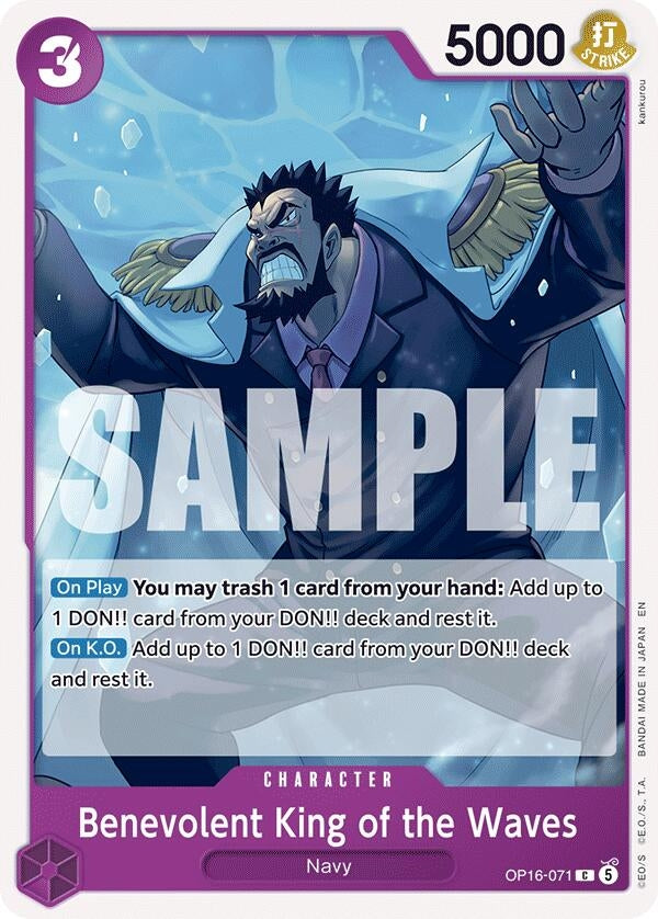 Image for Benevolent King of the Waves (OP16-071) (The Time of Battle) (OP16) - One Piece Card Game