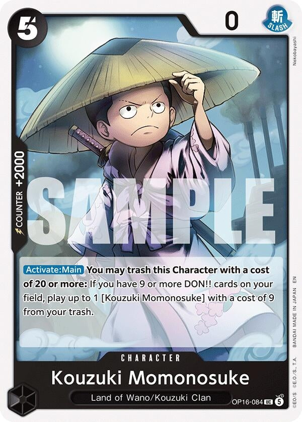 Image for Kouzuki Momonosuke (084) (OP16-084) (The Time of Battle) (OP16) - One Piece Card Game
