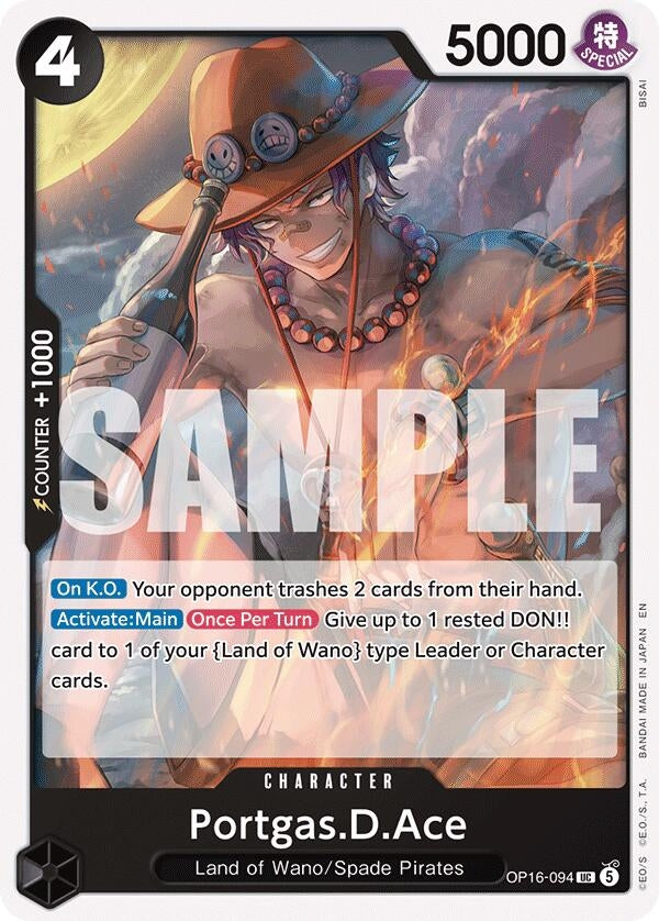 Image for Portgas.D.Ace (094) (OP16-094) (The Time of Battle) (OP16) - One Piece Card Game