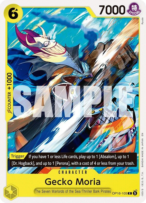 Image for Gecko Moria (OP16-105) (The Time of Battle) (OP16) - One Piece Card Game