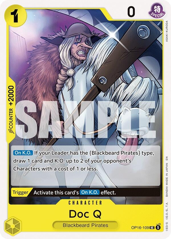 Image for Doc Q (OP16-109) (The Time of Battle) (OP16) - One Piece Card Game