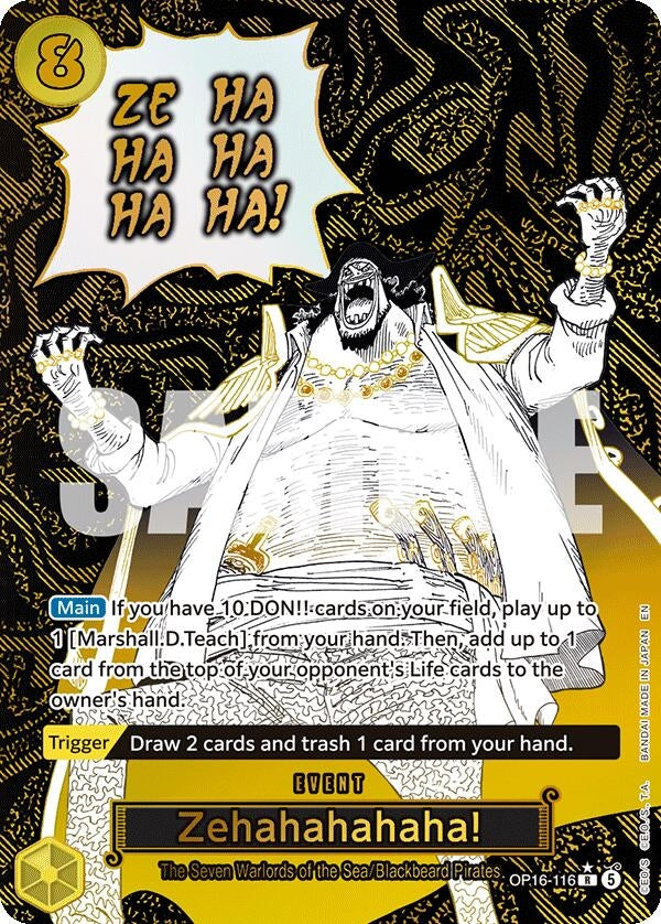Zehahahahaha! (Alternate Art) (OP16-116) (The Time of Battle)