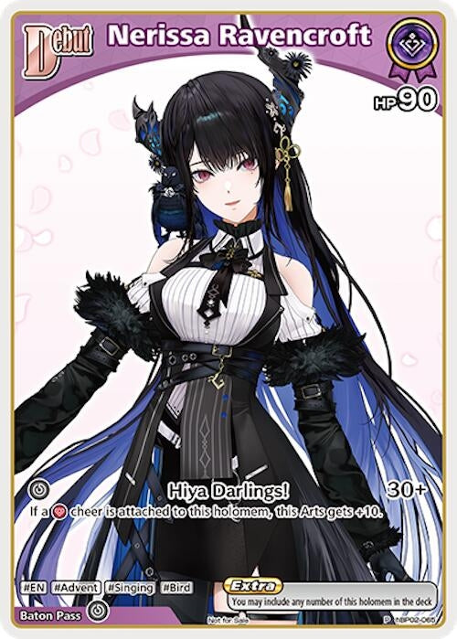 Image for Nerissa Ravencroft (P) (hBP02-065) (hBP02-065) (hololive OFFICIAL CARD GAME Promos) (hOCGP) - Hololive
