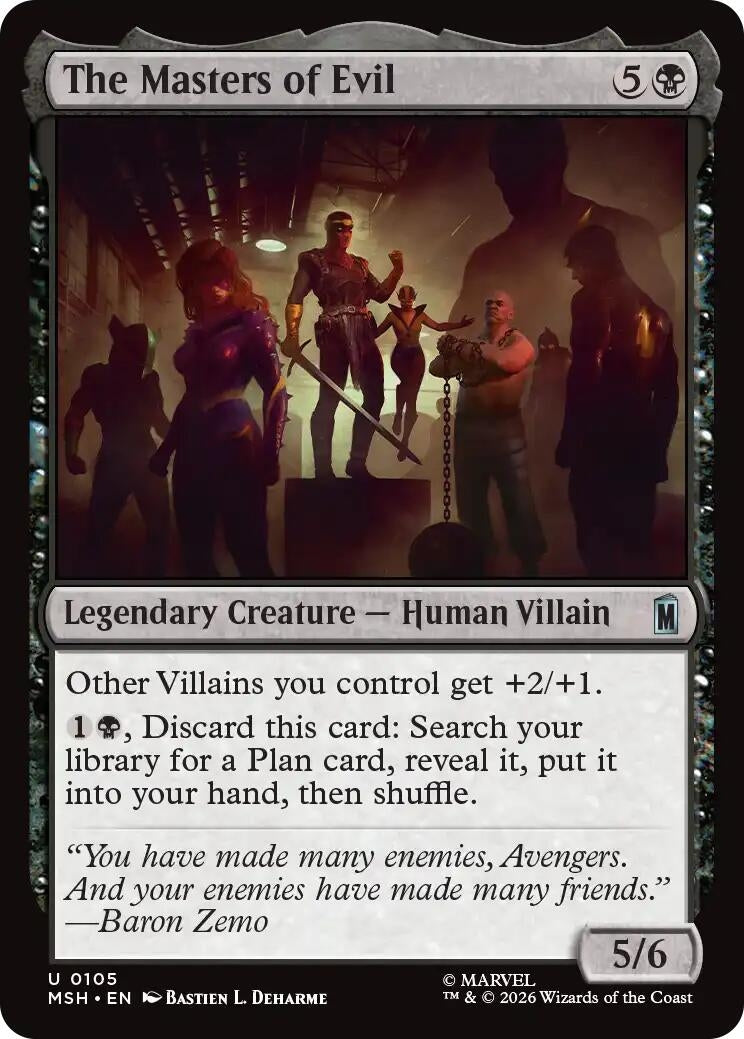 Image for The Masters of Evil (105) (Marvel Super Heroes) - Magic: The Gathering