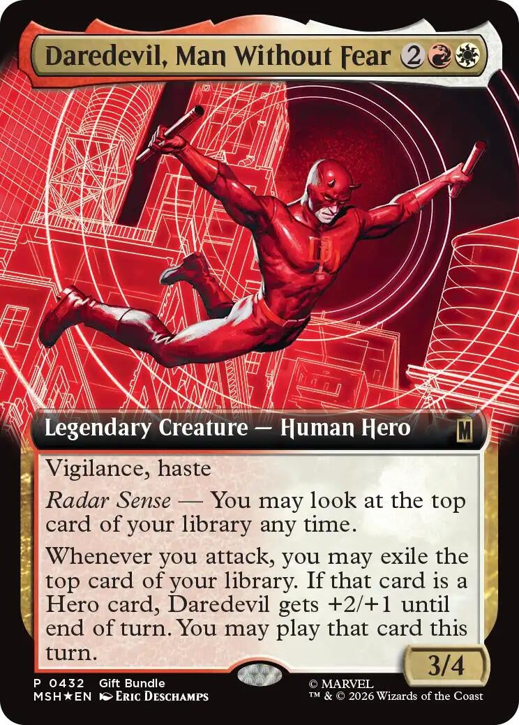 Daredevil, Man Without Fear (Extended Art) (432) (Unique and Miscellaneous Promos)