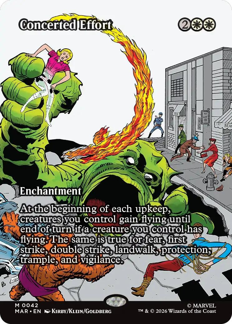 Concerted Effort (Borderless) (42) (Marvel Universe Eternal-Legal)