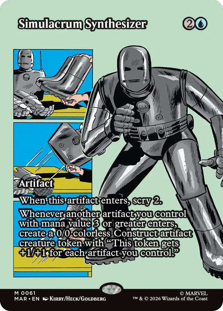 Simulacrum Synthesizer (Borderless) (61) (Marvel Universe Eternal-Legal)