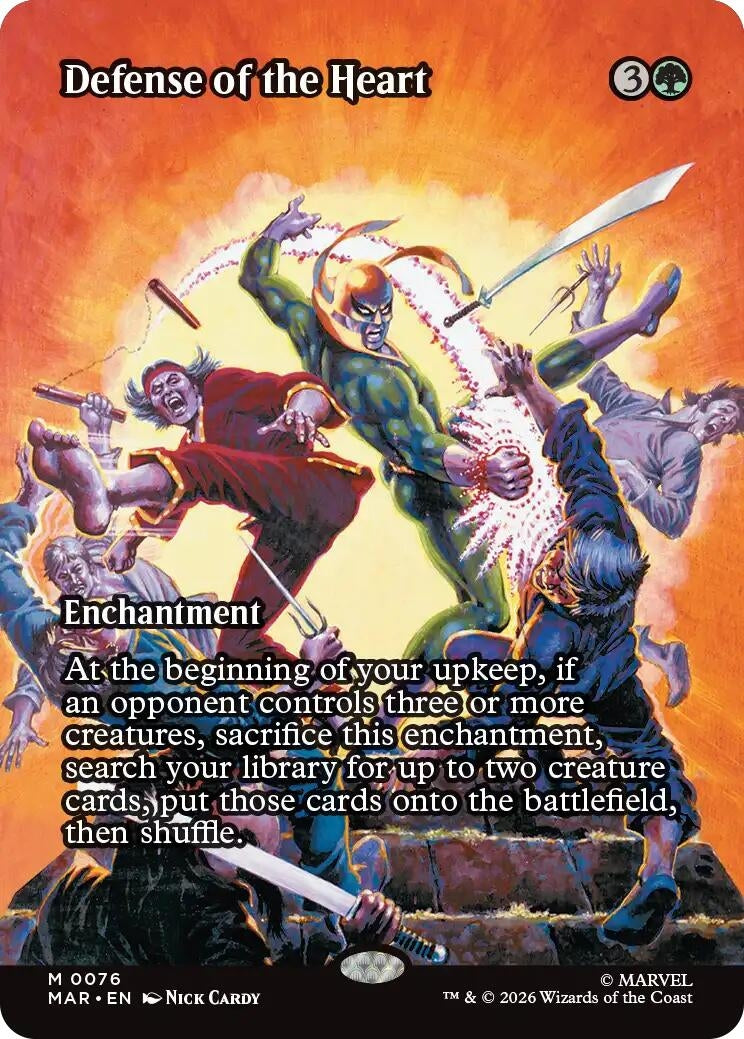 Defense of the Heart (Borderless) (76) (Marvel Universe Eternal-Legal)