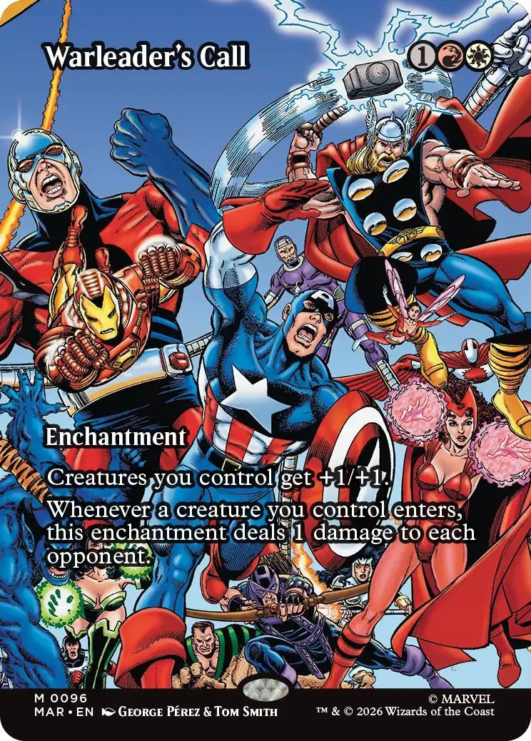 Warleader's Call (Borderless) (96) (Marvel Universe Eternal-Legal)