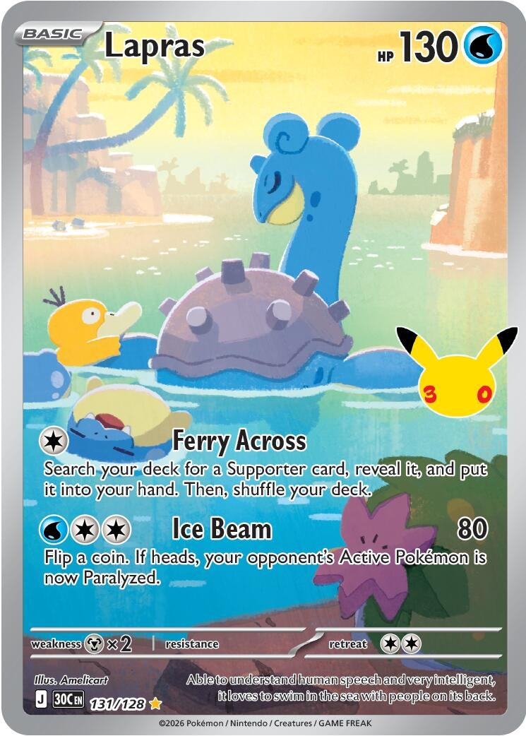 Image for Lapras (131/128) (ME: 30th Celebration) - Pokemon