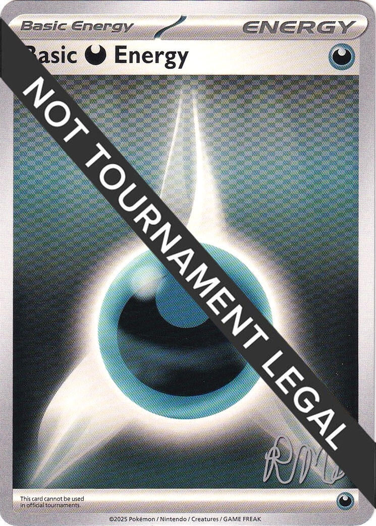 Image for Basic Darkness Energy - 2025 (Riley McKay) (World Championship Decks) (WCD) - Pokemon