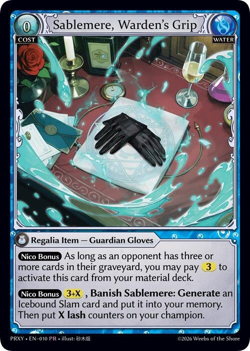 Image for Sablemere, Warden's Grip (010) (Proxia's Vault) (PRXY) - Grand Archive TCG