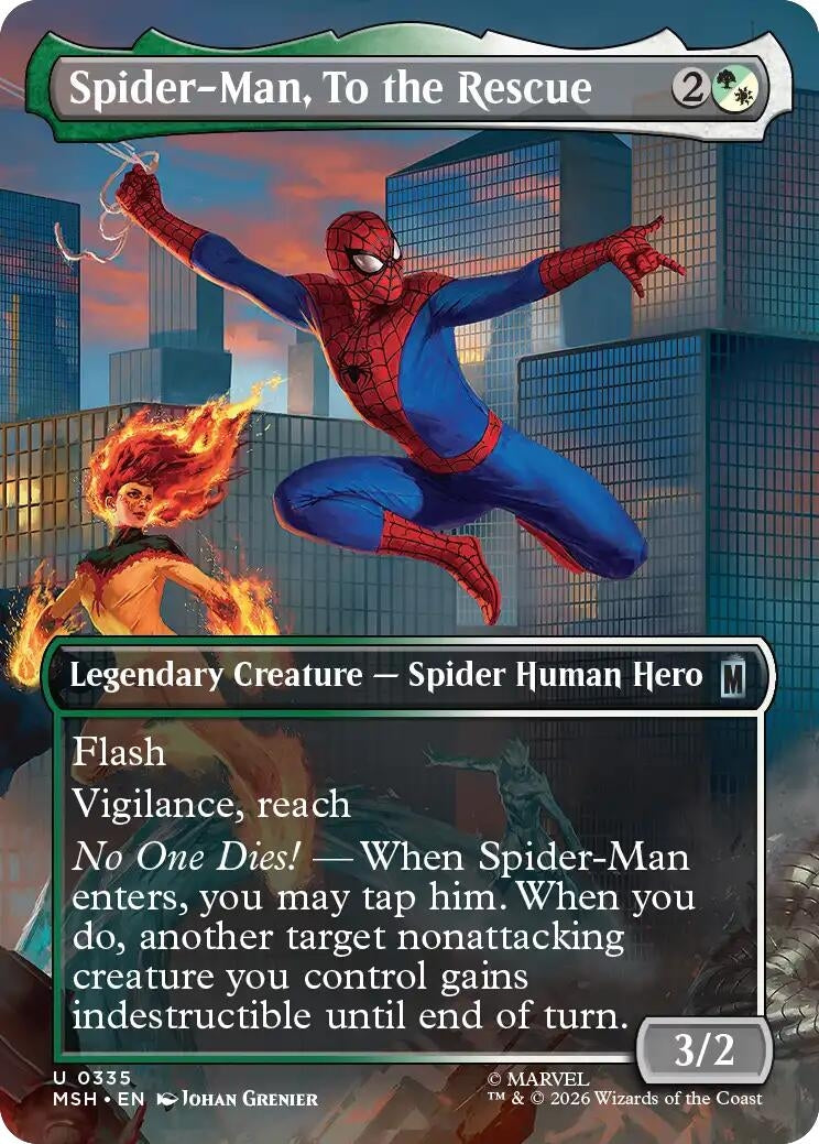 Spider-Man, To the Rescue (Borderless) (335) (Marvel Super Heroes)