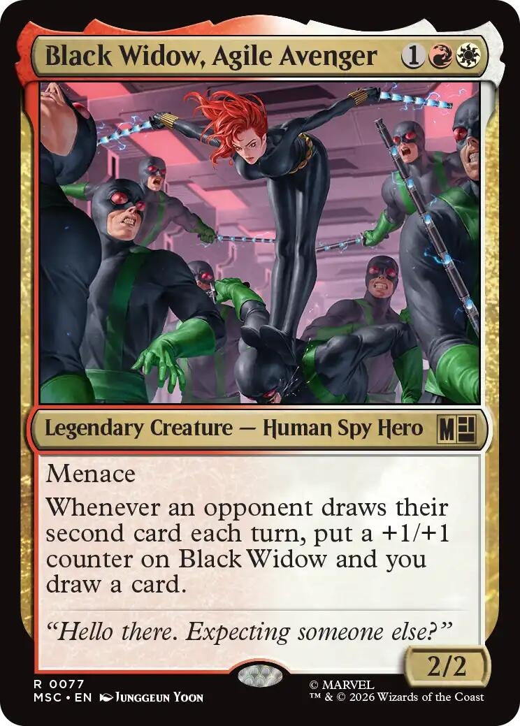 Black Widow, Agile Avenger (Surge Foil) (77) (Marvel Super Heroes)