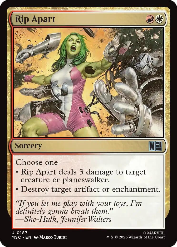Rip Apart (Surge Foil) (187) (Marvel Super Heroes)