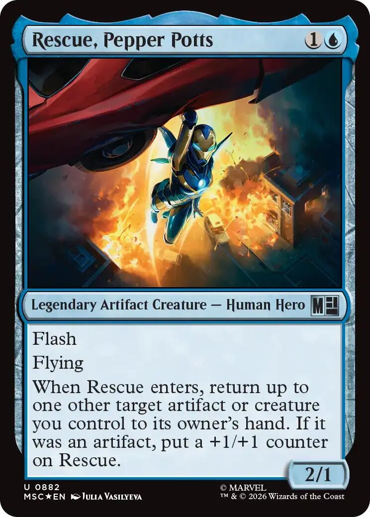 Rescue, Pepper Potts (Surge Foil) (882) (Marvel Super Heroes)