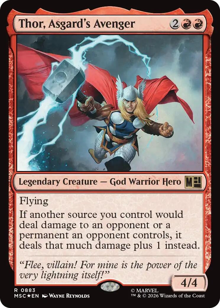 Thor, Asgard's Avenger (Surge Foil) (883) (Marvel Super Heroes)
