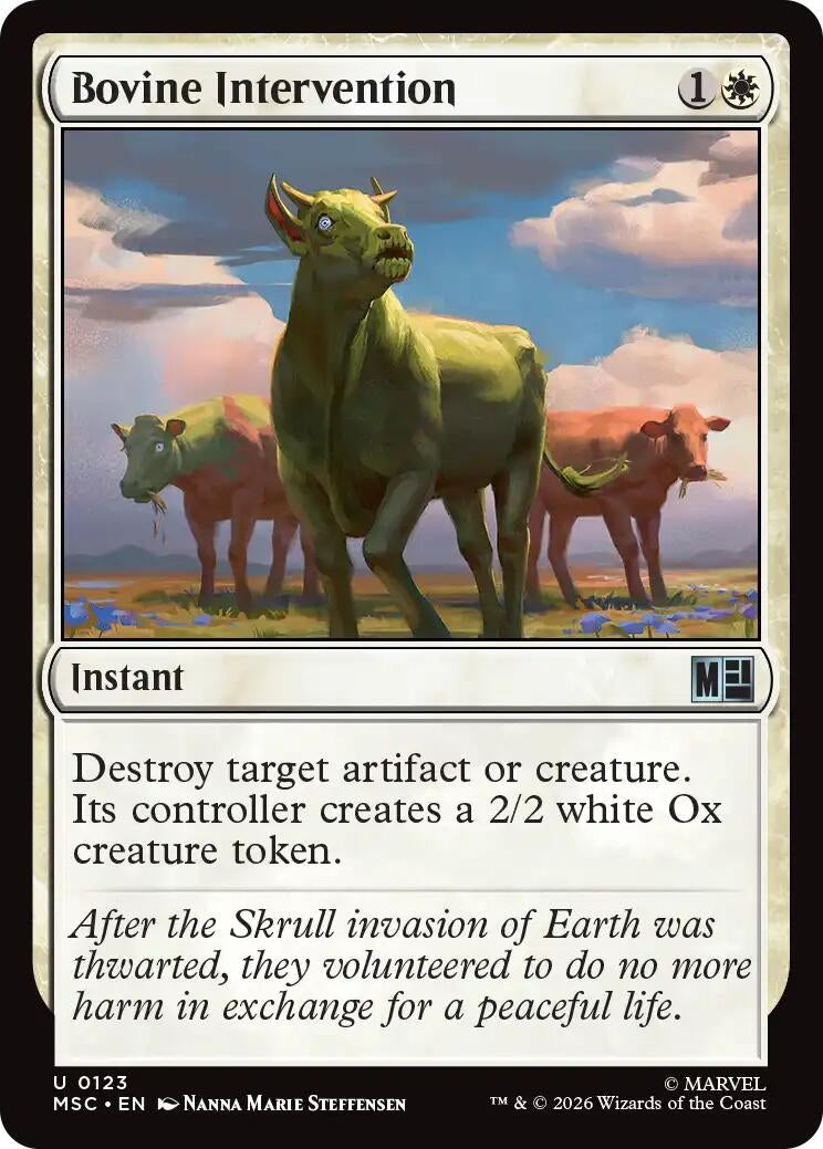 Bovine Intervention (Surge Foil) (123) (Marvel Super Heroes)
