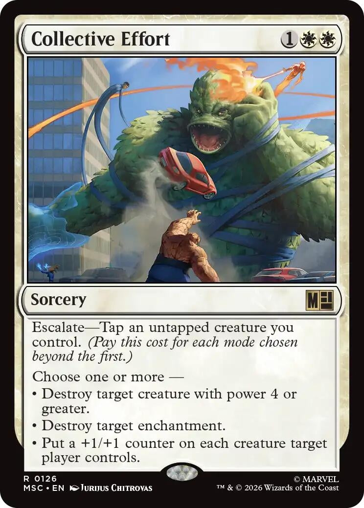 Collective Effort (Surge Foil) (126) (Marvel Super Heroes)