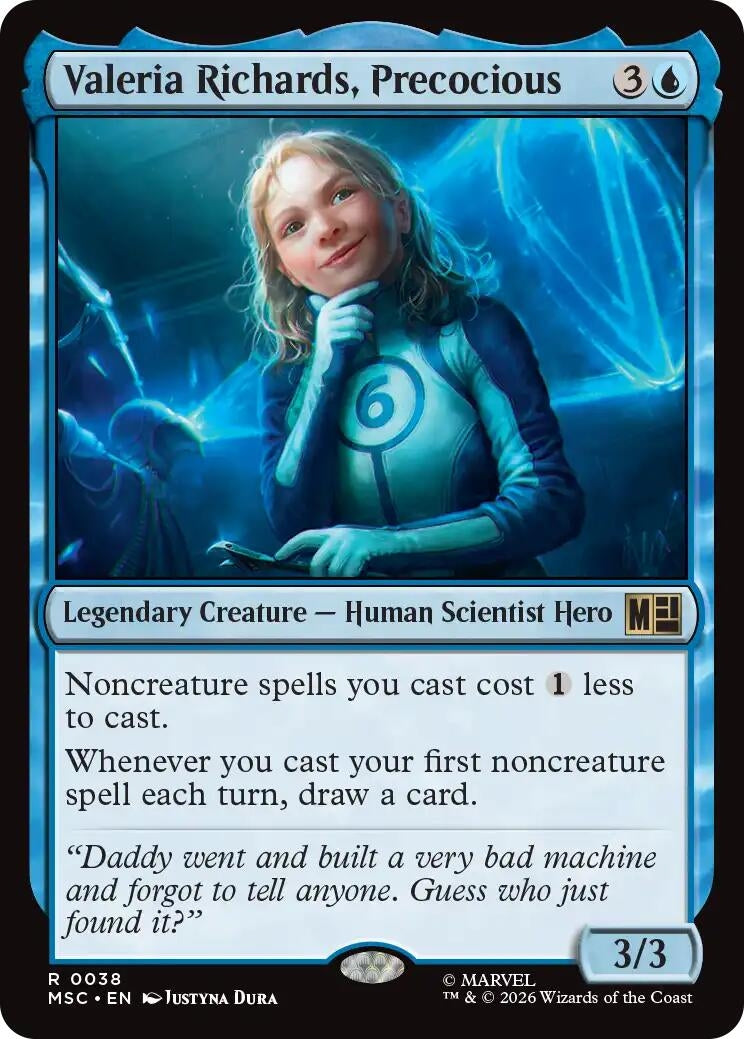 Valeria Richards, Precocious (Surge Foil) (38) (Marvel Super Heroes)