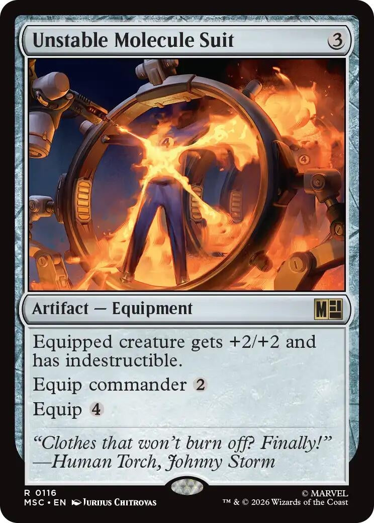 Unstable Molecule Suit (Surge Foil) (116) (Marvel Super Heroes)
