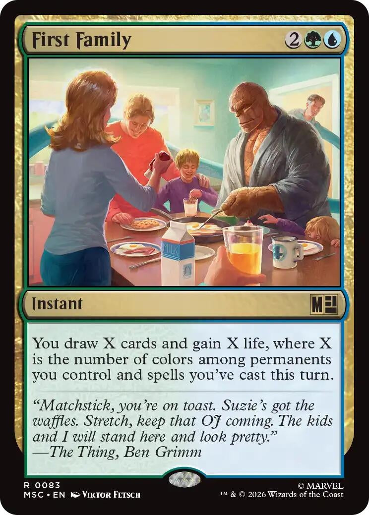 First Family (Surge Foil) (83) (Marvel Super Heroes)