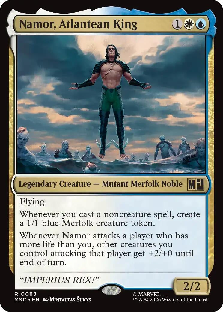 Namor, Atlantean King (Surge Foil) (88) (Marvel Super Heroes)